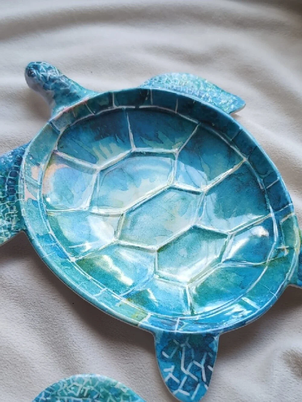 Pier 1 Melamine Sea Turtle 3 Plates And Bowl Set